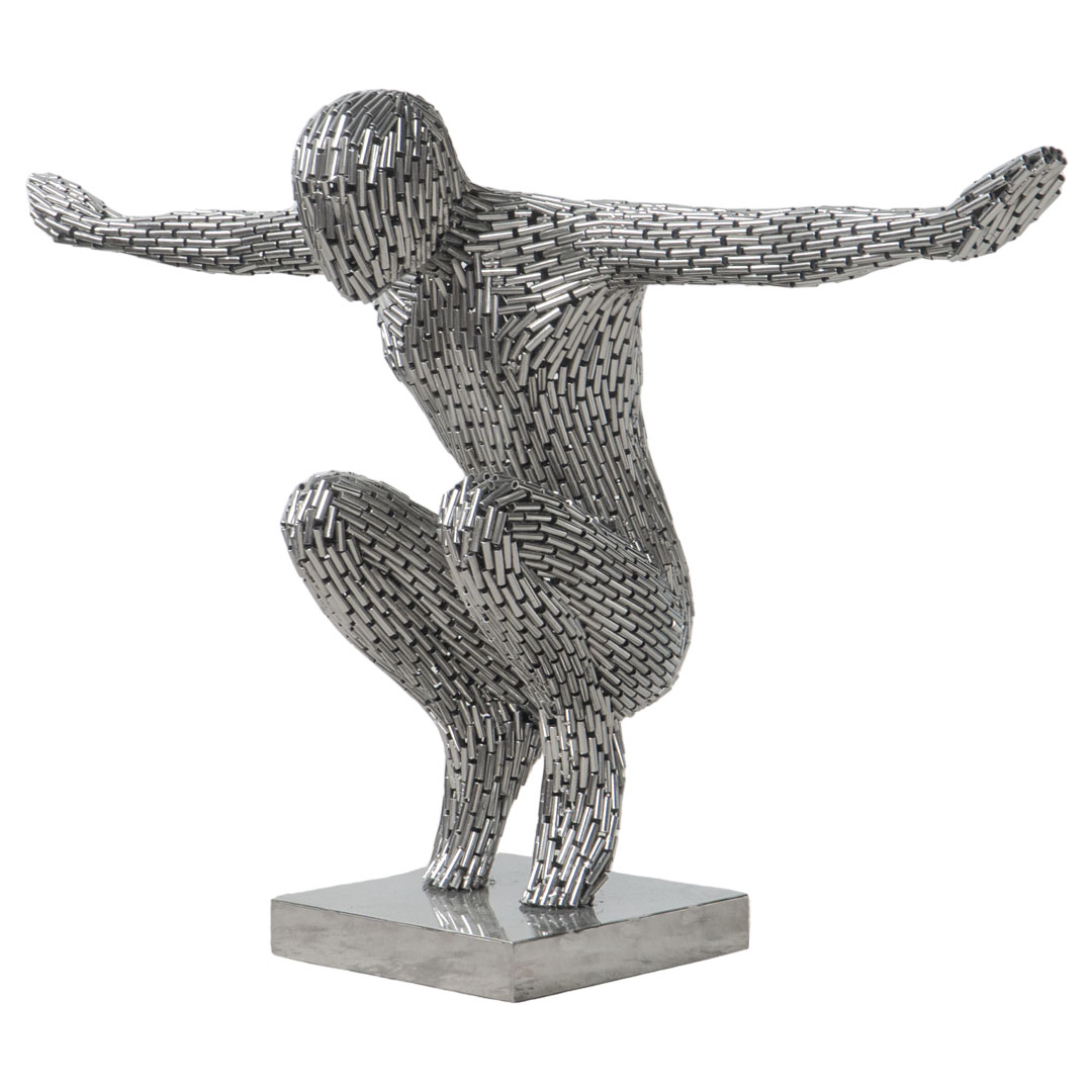 Squat Figure - J - Silver ST
