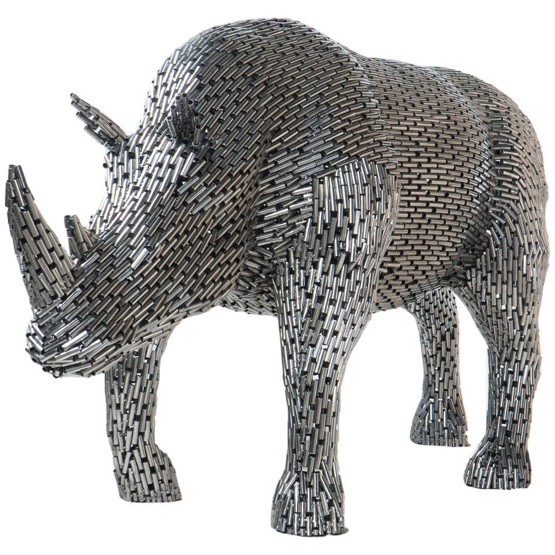 Walking Rhino - T - Silver ST