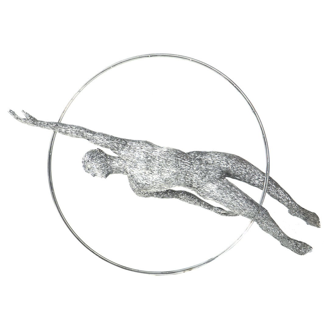 Swimmer In Circle - XT - Silver ST - Rope