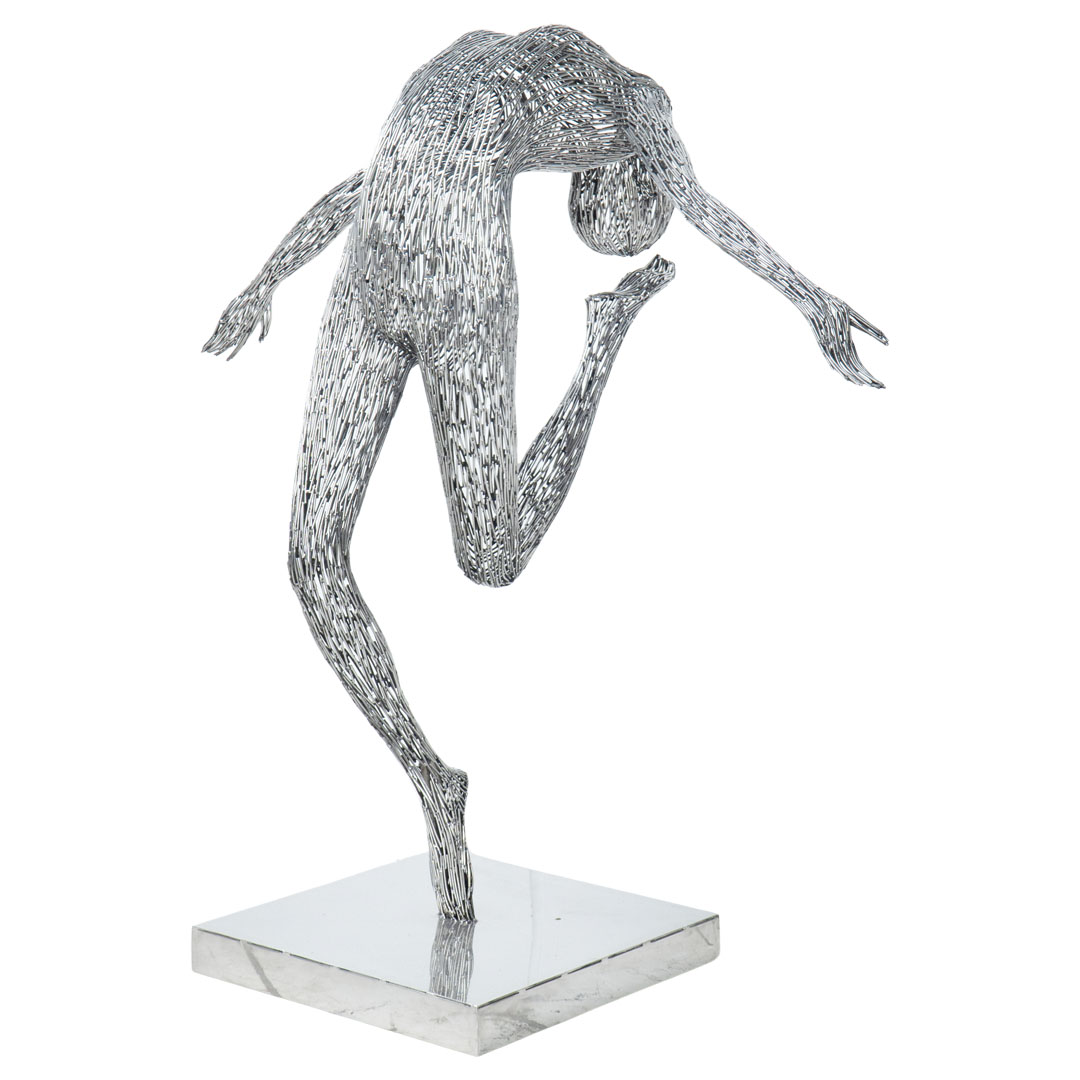 Twirl Elegant Figure - J - Silver ST
