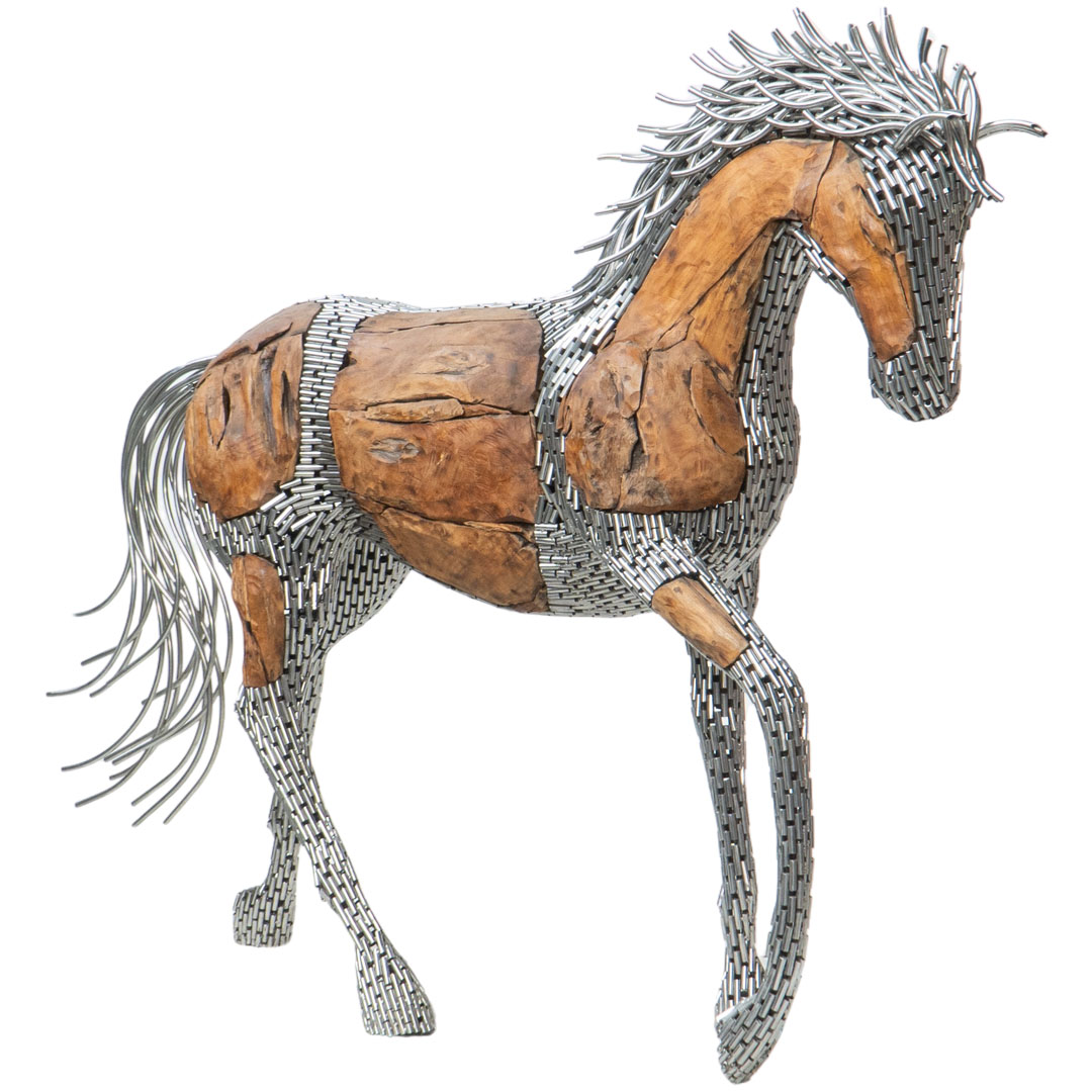 Walking Horse - M - Natural Silver Stainless