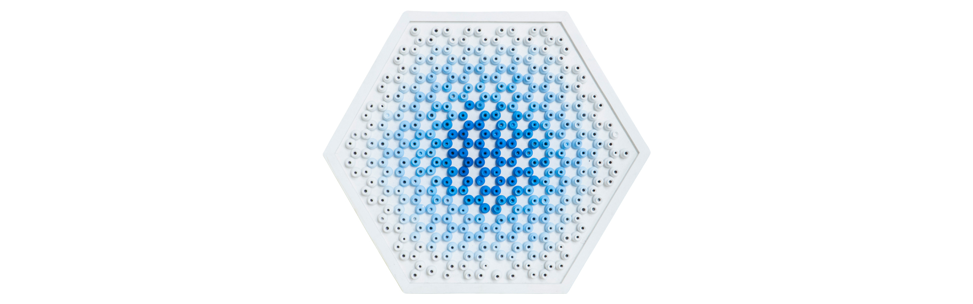 Geometric Pattern - M - Blue Vortex