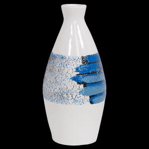 Lonjong - M - Art White Blue Polish