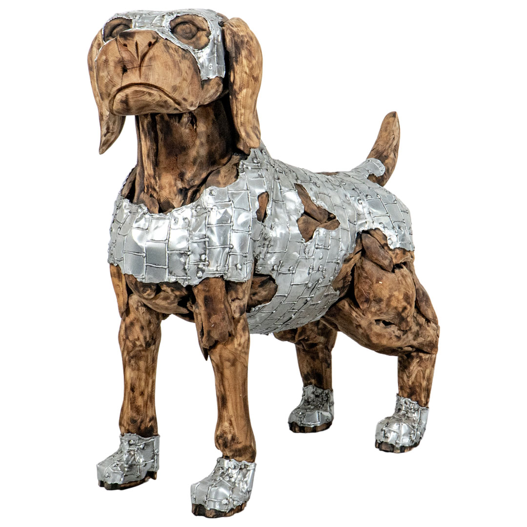 Wooden Beagle AC with Alumunium -M- - T - Natural Silver