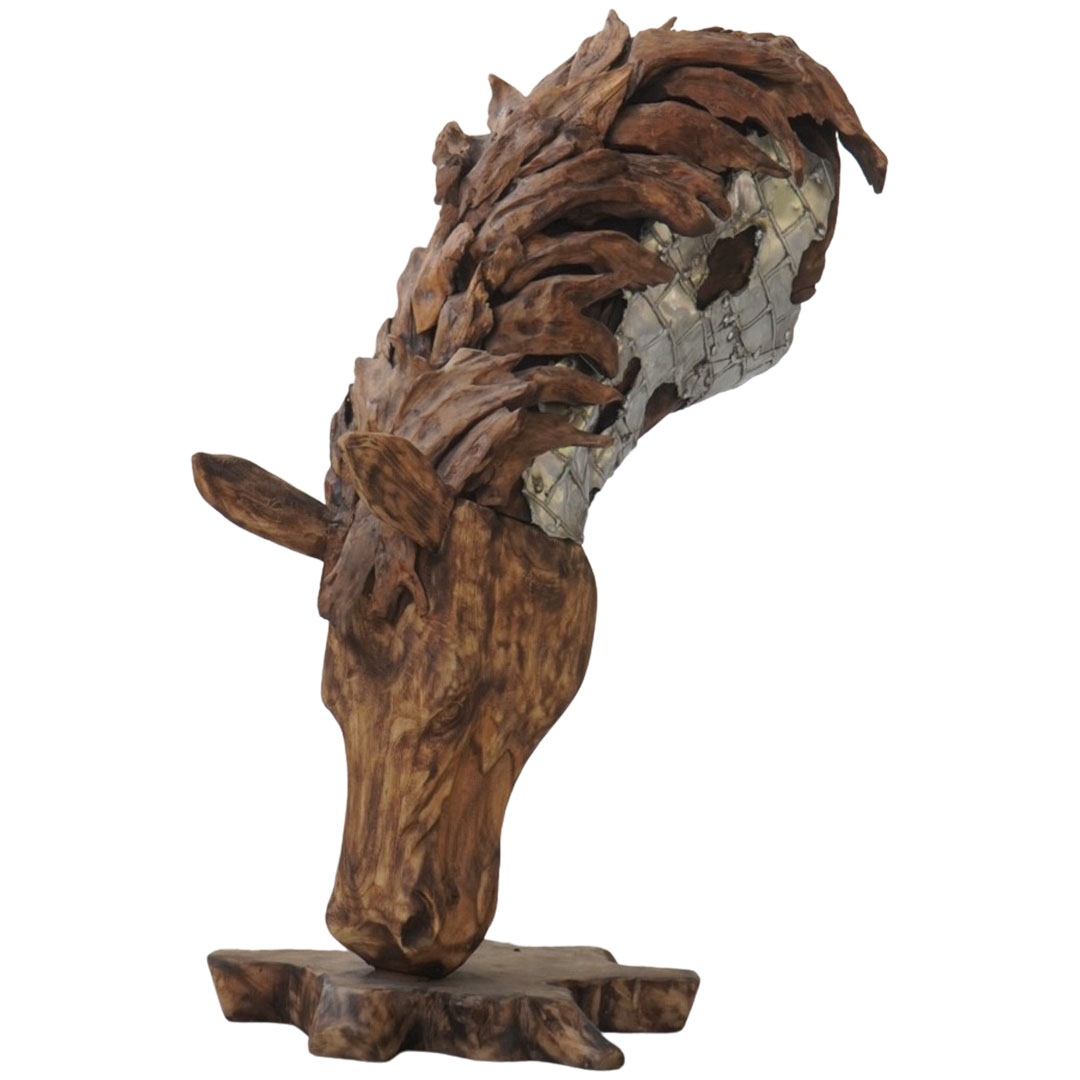 Eating Horse Head - T - Natural Silver