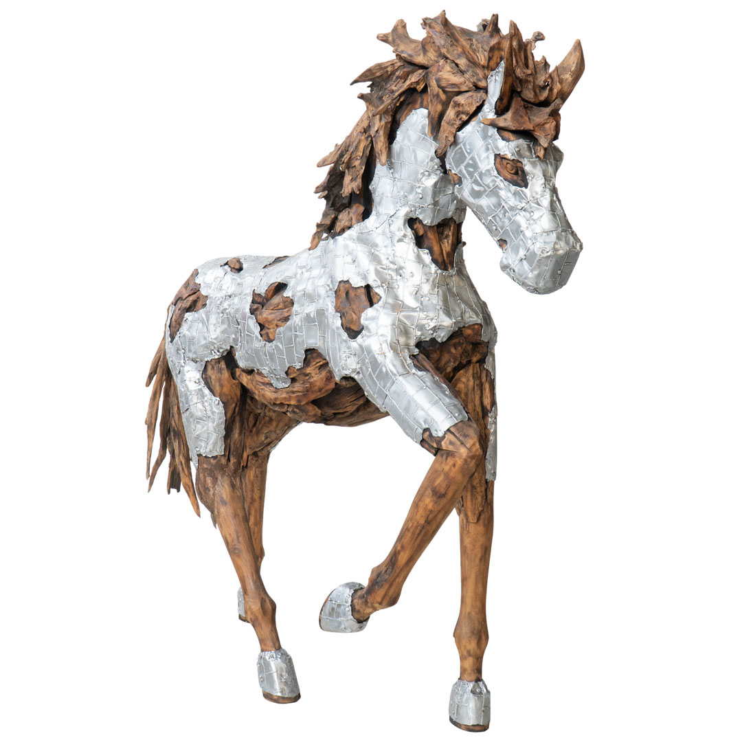 Full Horse - J - Natural Silver