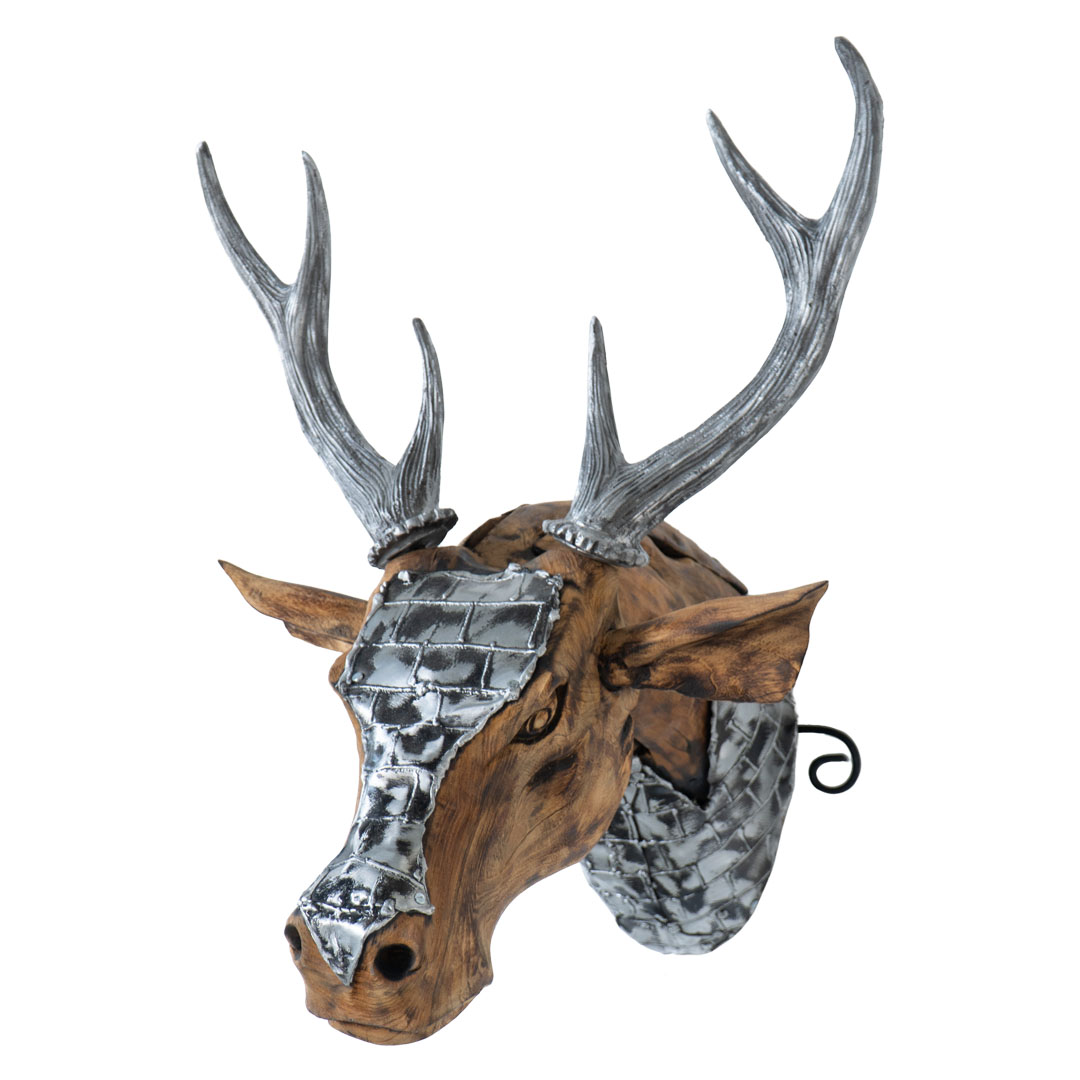 Horned Deer - M - Natural Black Silver TP