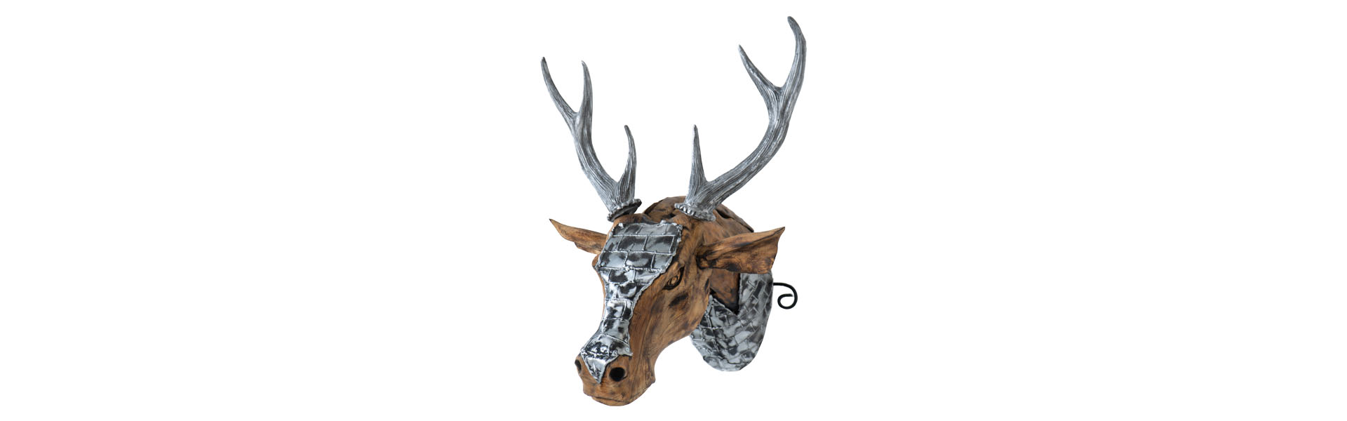 Horned Deer - M - Natural Black Silver TP