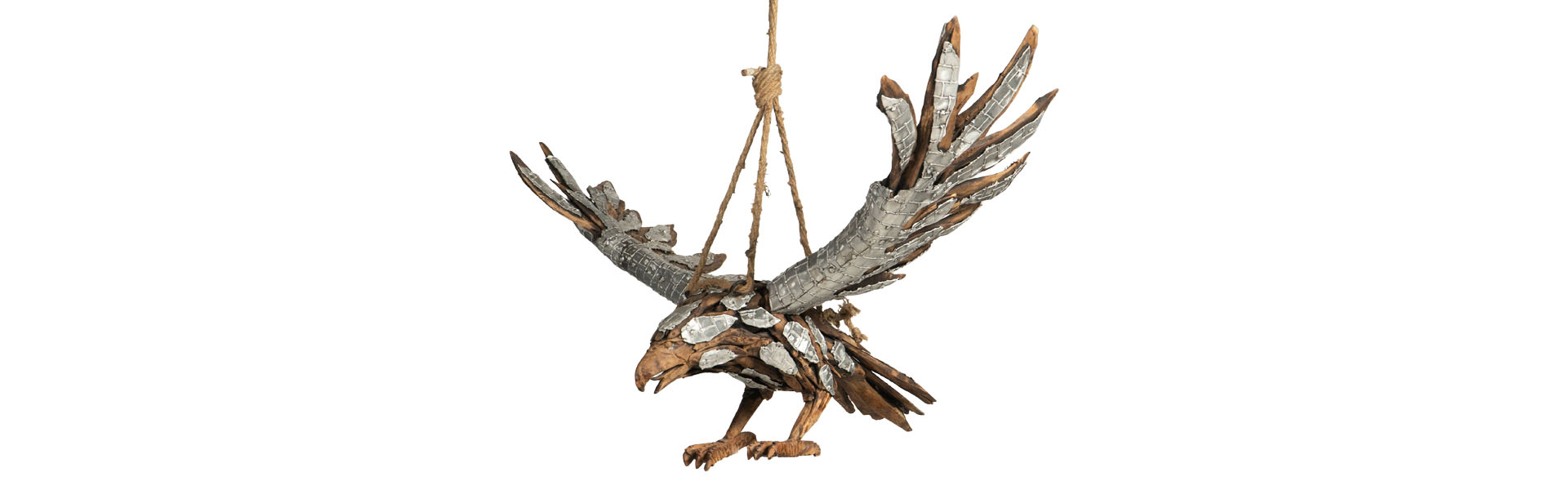 New Hang Eagle - L - Natural Silver