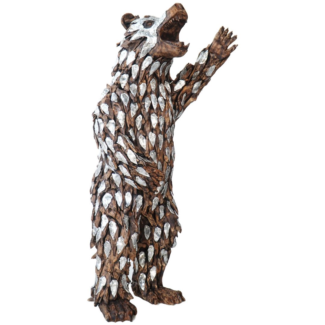 Standing Bear - J - Natural Silver