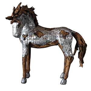 Standing Horse - J - Natural Silver