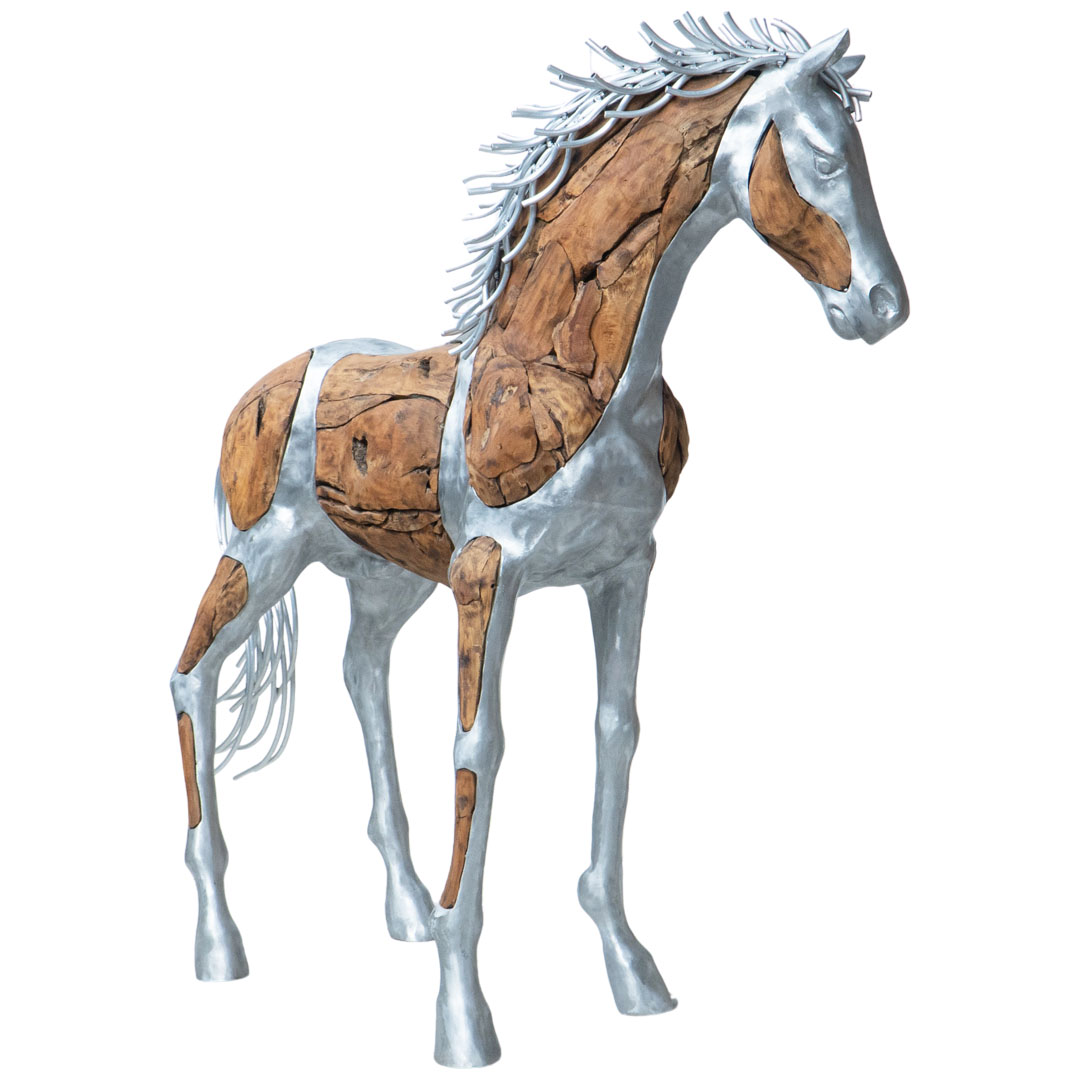 Turn Head Horse - XJ - Natural Silver - Alu Hair
