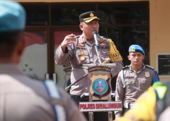 Pengamanan Pemilu 2024 di Simalungun, Personil Dilarang Bawa Senpi