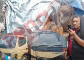 20 Batang Kayu Gelondongan dan Dua Truck Pengangkut Tanpa Nopol Diamankan