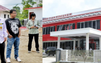 Bupati Tinjau RSUD T Rondahaim, Dirut RSUD Perdagangan “Main HP”