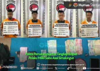 3 Warga Bangun 17 Ditangkap Polres Siantar, Bandarnya Disebut Anto Buncit
