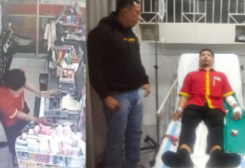 Lawan Perampok, Kepalan Tangan Kiri Karyawan Alfamart Bolong