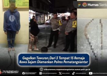 15 Remaja dan Sajam Diamankan dari Tiga Tempat, Rencana Tawuran Gagal