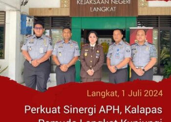 Perkuat Sinergi APH, Kalapas Pemuda Langkat Kunjungi Kejari Langkat