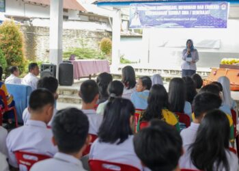 Sosialisasi Komunikasi, Informasi, dan Edukasi Kebencanaan di SMA Negeri 3 Siantar