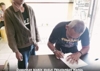 Masuk Pekarangan Rumah Orang Lain saat Mabuk, Pria asal Batu IV Diamankan Warga