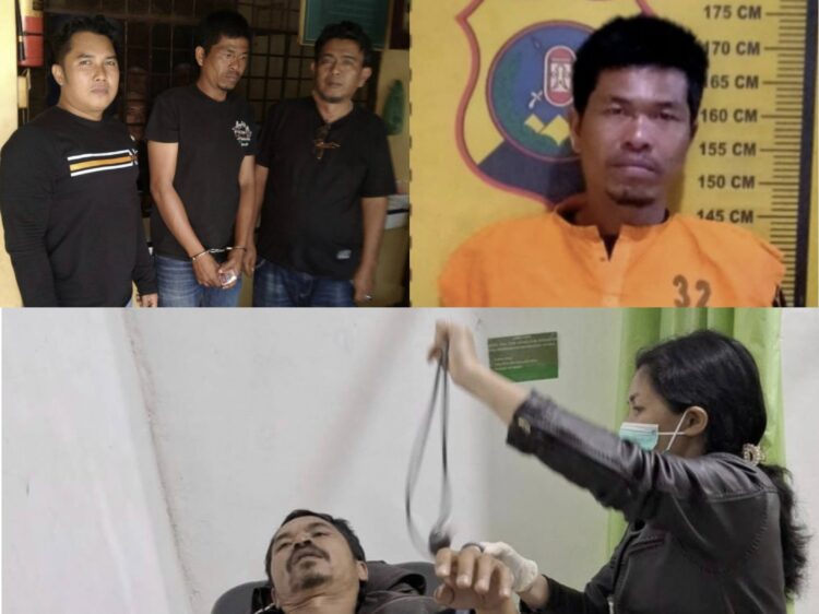 Setelah Ditangkap, Pelaku Perusakan dan Penganiayaan Menunduk