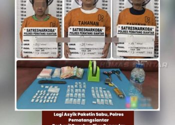 Sabu Berserakan Saat Penggerebekan, Tiga Orang Diringkus Ketika Coba Kabur
