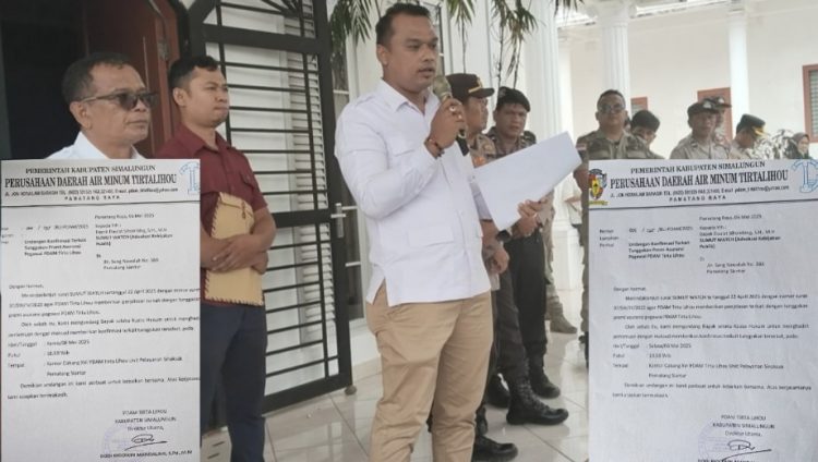 Ikut Demo, Mantan Dirum dan Puluhan Pegawai PDAM Tirta Lihou Bolos Kerja