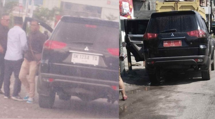Randis Pajero yang Dipakai Pecatan Oknum ASN, Nopol BK 11 T menjadi BK 1234 TQ