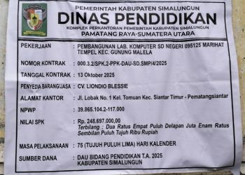 Gawat!! Proyek PL Tanpa PPK dan Tekenan Kadis, Disdik Simalungun Perintahkan Korwil Menghentikan