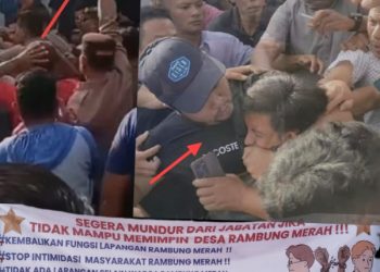 Orator Dipiting Pria Berkaos Hitam, Akhirnya Terjadi Bentrok, Kapolsek Bangun Letuskan Senjata
