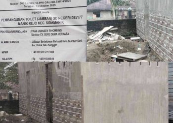 Pembangunan Toilet Mangkrak, CV. Sere Duma Perkasa Akan Diblack List