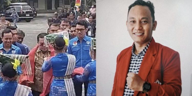 Penyematan Hiou oleh Penari ke Wali Kota Wesly di Musda KNPI, Merusak Tatanan Adat Simalungun