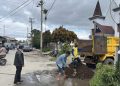 Lurah Saribudolok Timbun Jalan Berlubang, Setidaknya Mengurangi Potensi Kecelakaan