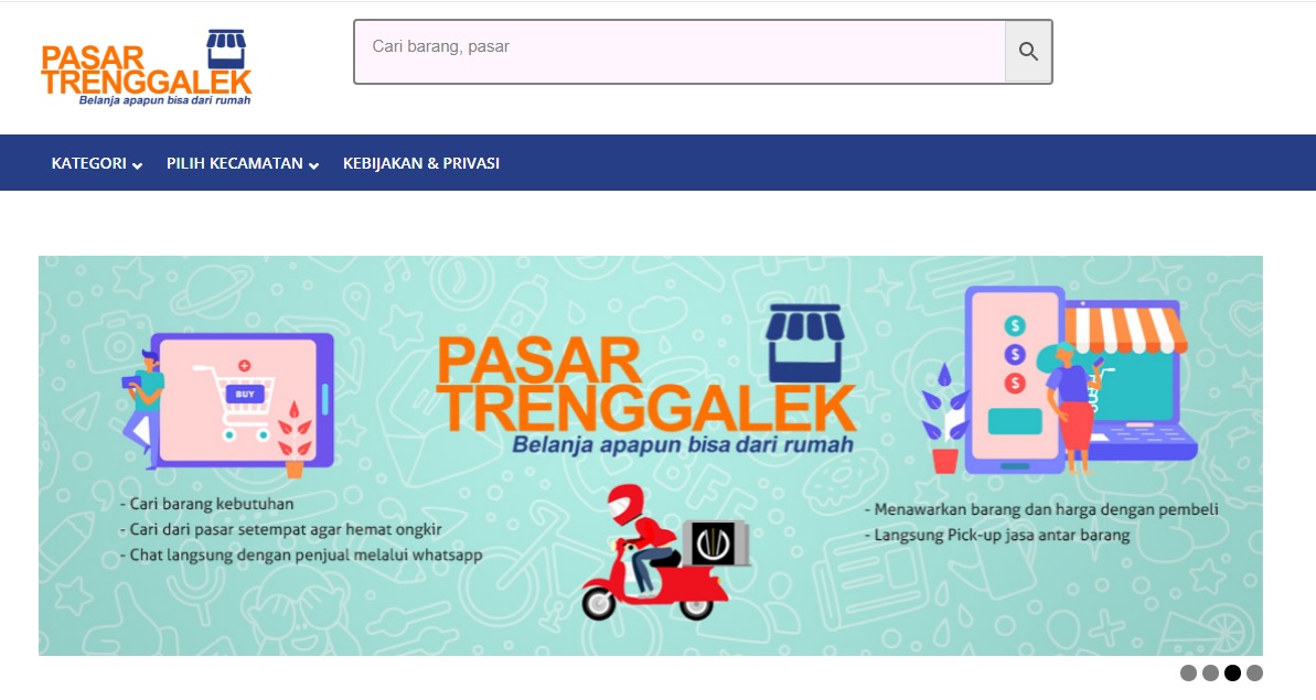 Website pasar virtual pasartrenggalek.com