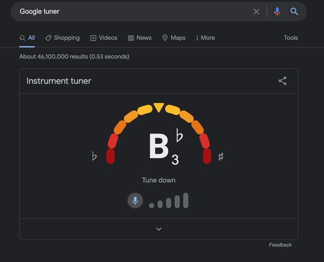Google Tuner - Menyetel Gitar Menggunakan Google