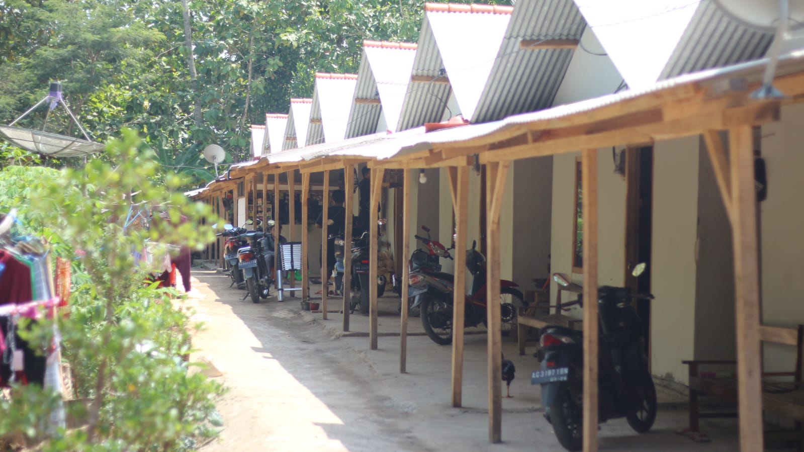 Rumah relokasi sementara warga terdampak Bendungan Bagong Trenggalek