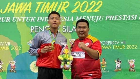 M. Faizal Ivanda, pembawa medali emas dalam Pekan Olahraga Provinsi (Porprov) Jawa Timur