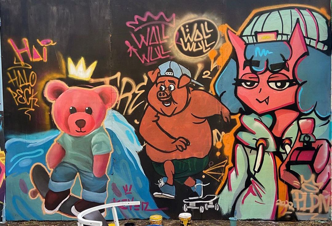 Karya street art komunitas Wall Wull Street di Kompetisi