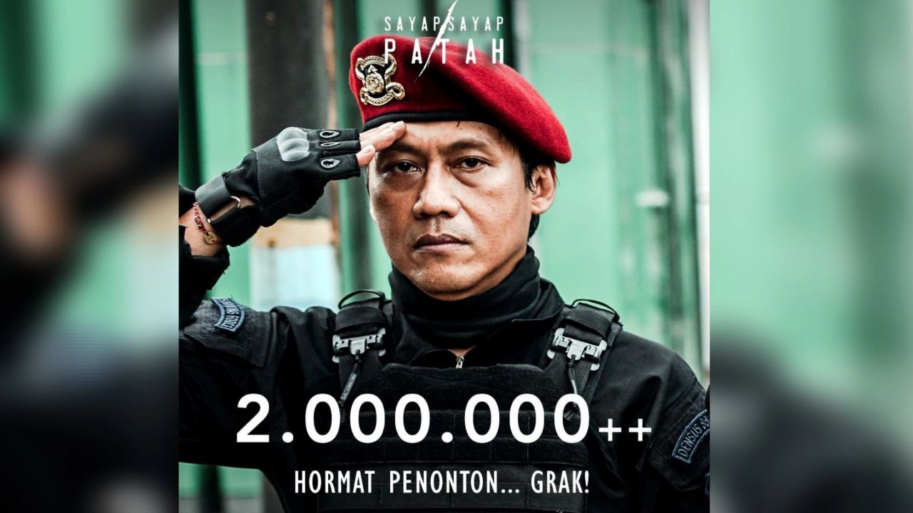 Poster film Sayap Sayap Patah tembus 2 juta penonton