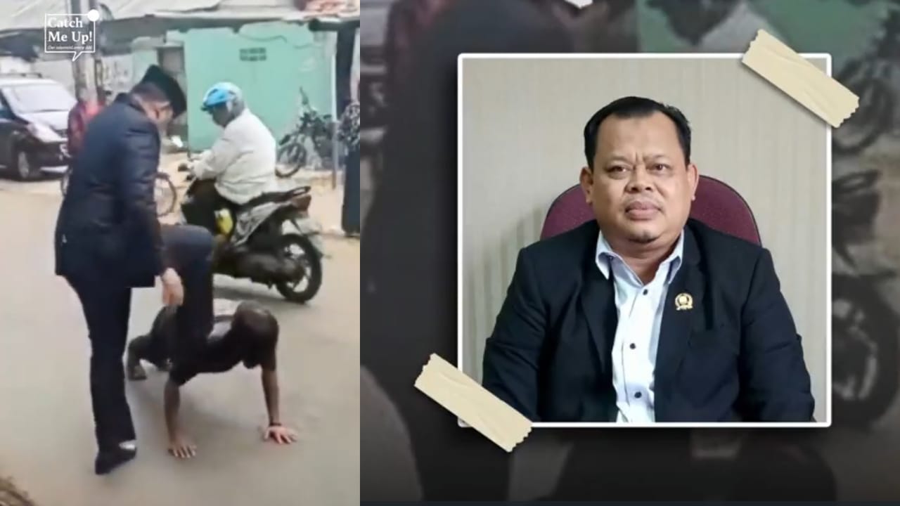 Wakil Ketua DPRD Kota Depok Memaki dan Memaksa Sopir Truk Push Up