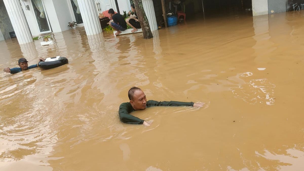 Banjir rendam Trenggalek, lokasi di Kelurahan Tamanan/Foto: Kabar Trenggalek