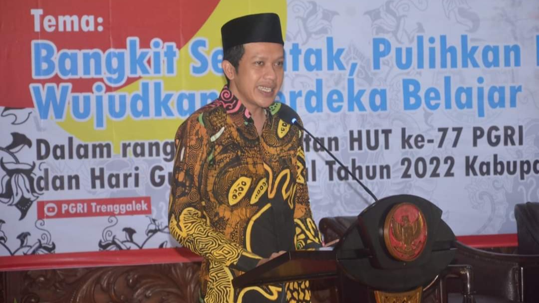 Hari Guru Nasional 2022, Wakil Bupati Trenggalek Tekankan Pentingnya Merdeka Belajar