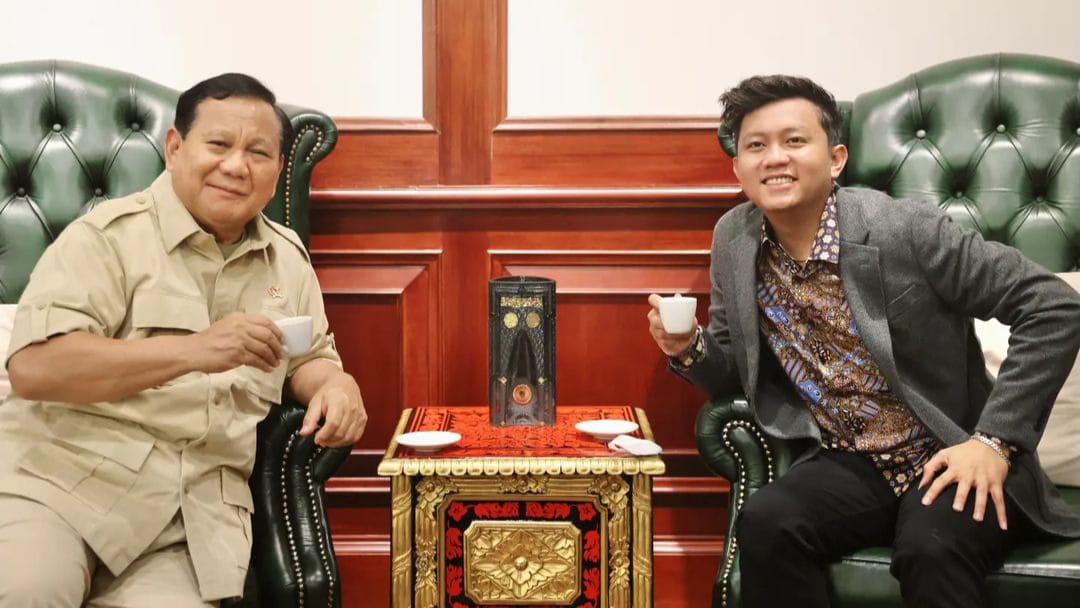 Denny Caknan ngopi bersama Prabowo/Foto: @denny_caknan