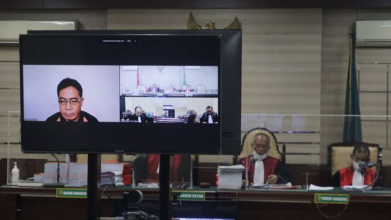 Sidang kasus korupsi dana desa Trenggalek di Pengadilan Negeri Surabaya/Foto: Raden Zamz (Kabar Trenggalek)