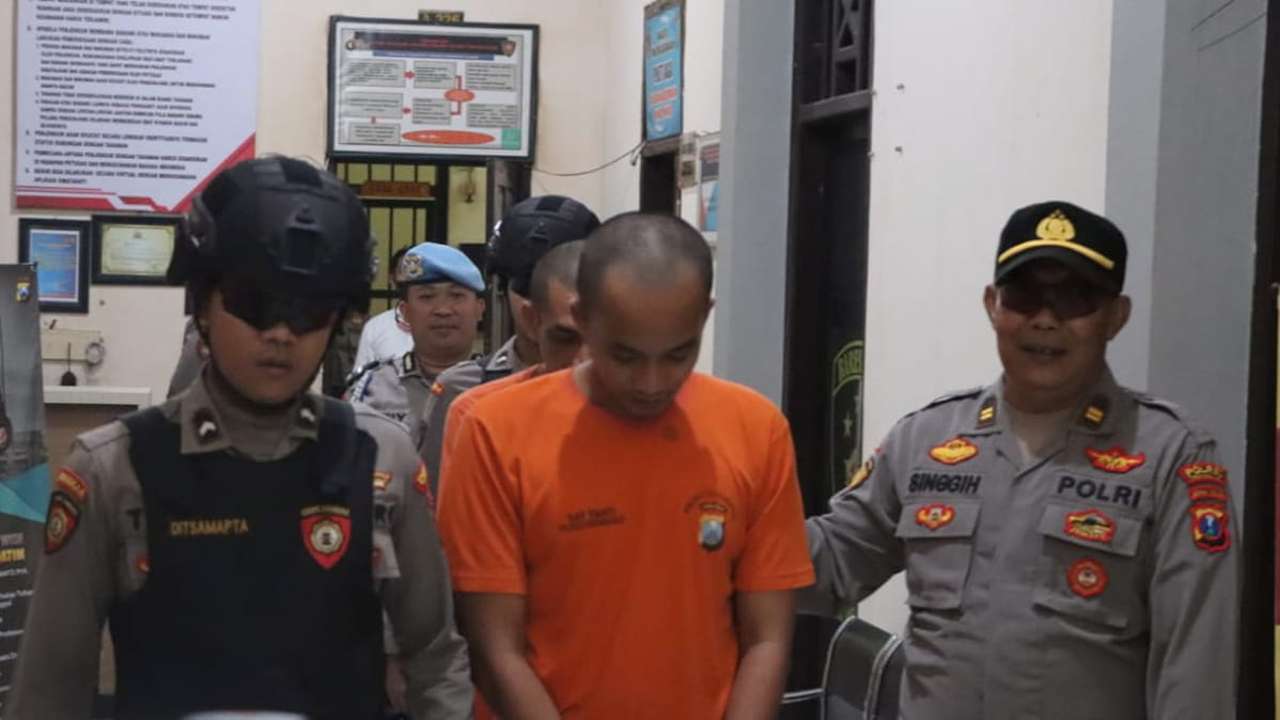 Pelaku keroyokan ditangkap Polres Trenggalek/Foto: Kabar Trenggalek