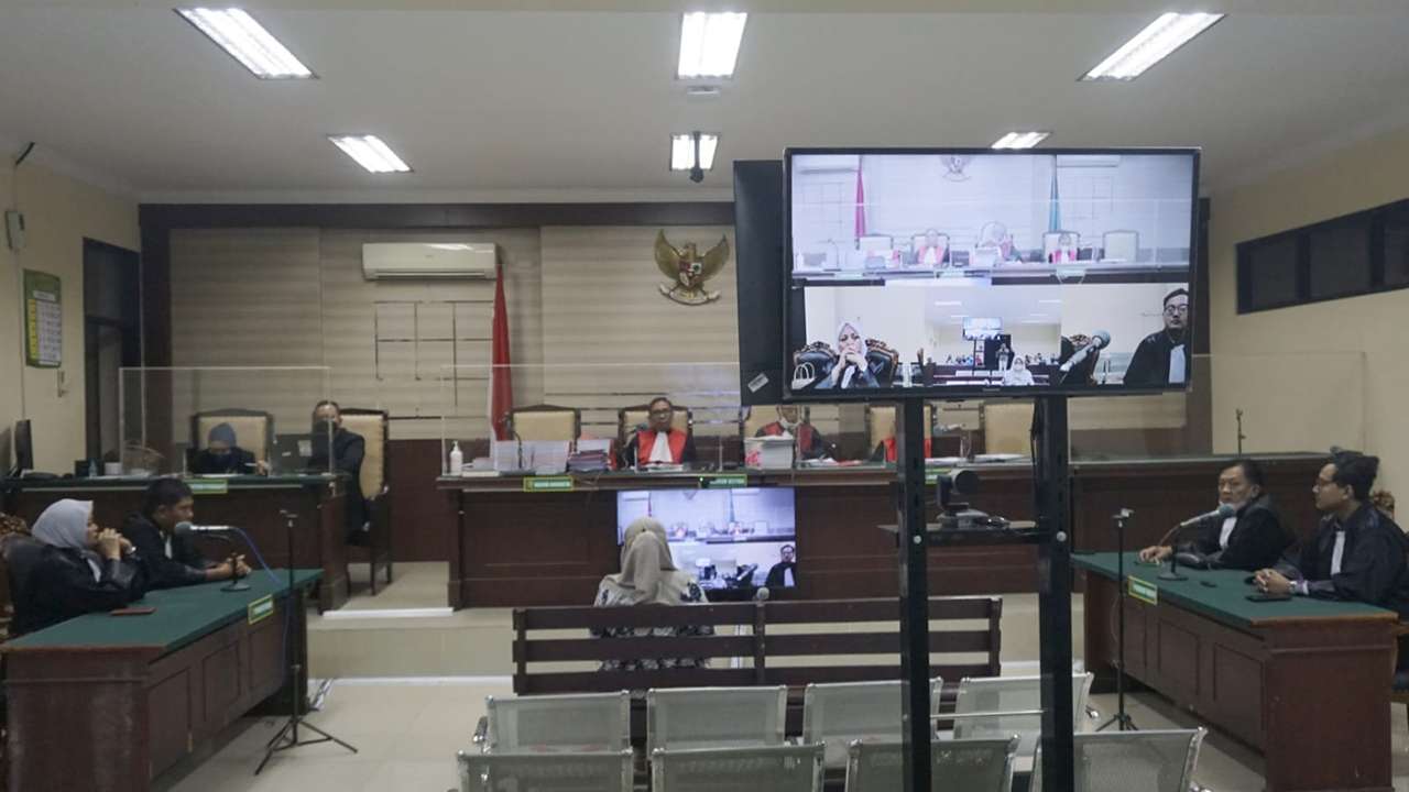 Sidang kasus penyelewengan dana KUR BRI Trenggalek di Pengadilan Negeri Surabaya/Foto: Raden Zamz (Kabar Trenggalek)