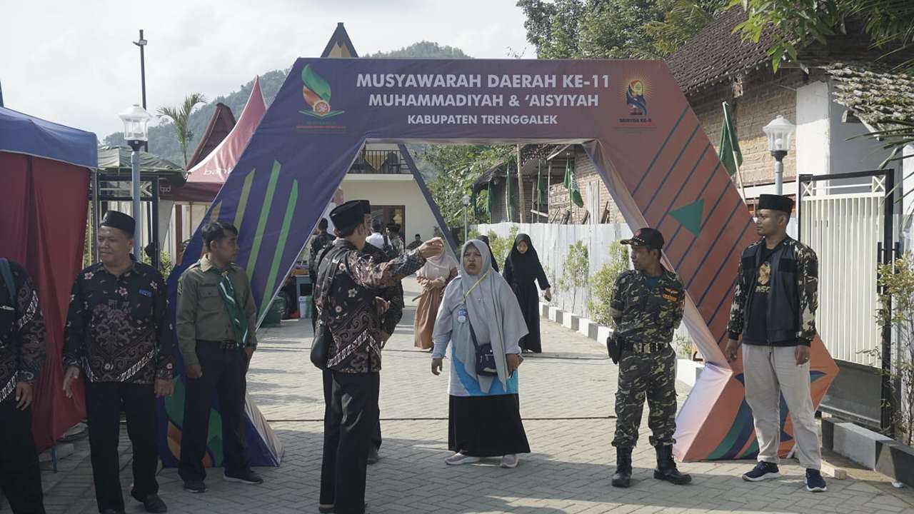 Banser Trenggalek jaga Musyda ke-11 Muhammadiyah/Foto: Beni Kusuma (Kabar Trenggalek)
