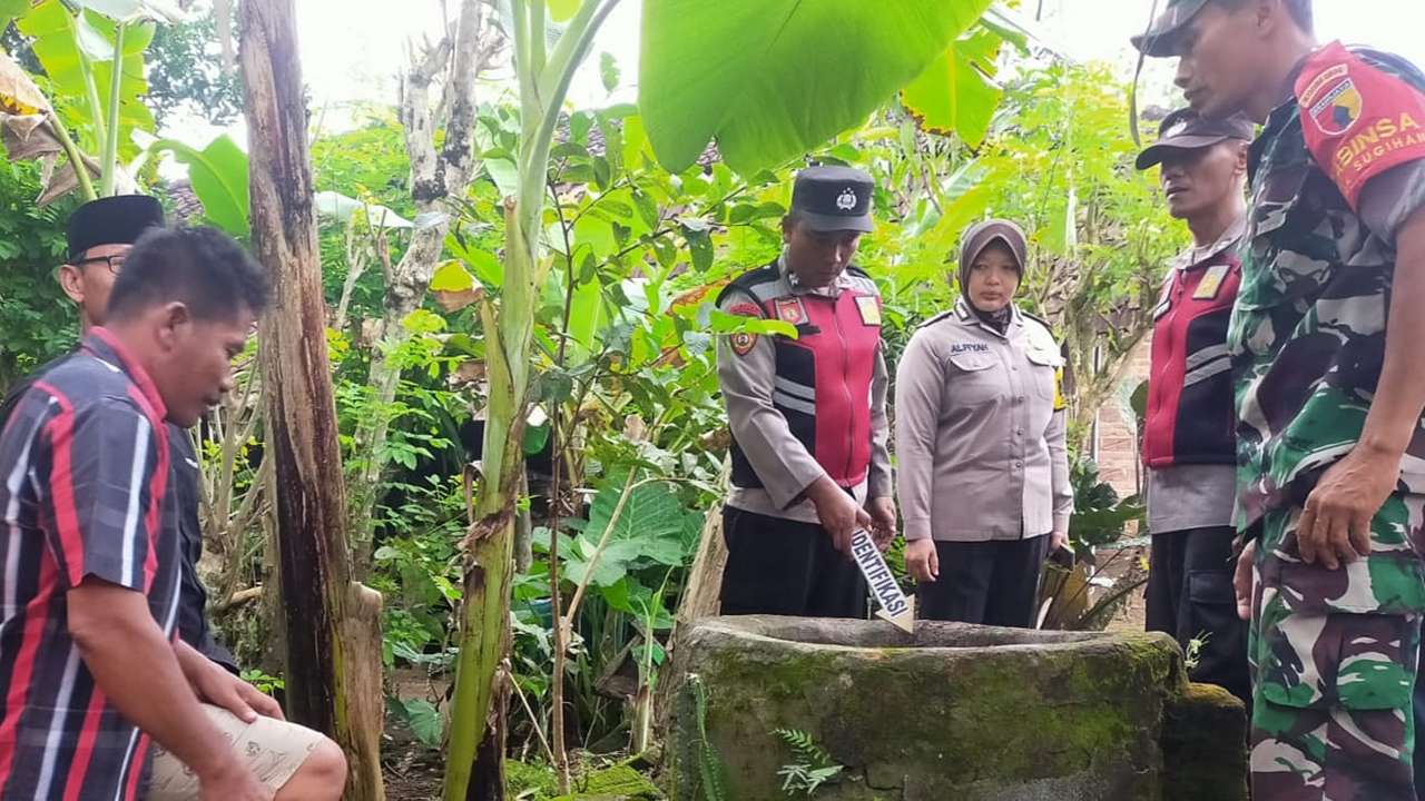 Nenek di Kampak ditemukan tercebur sumur/Foto: Raden Zamz (Kabar Trenggalek)