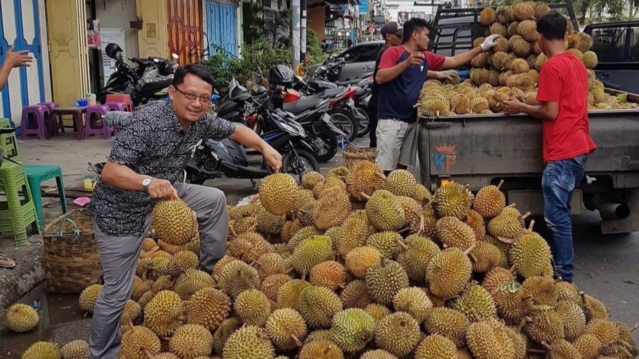 Ilustrasi besarnya produksi buah durian di Jawa Timur/Foto: @armala.mps (Instagram)